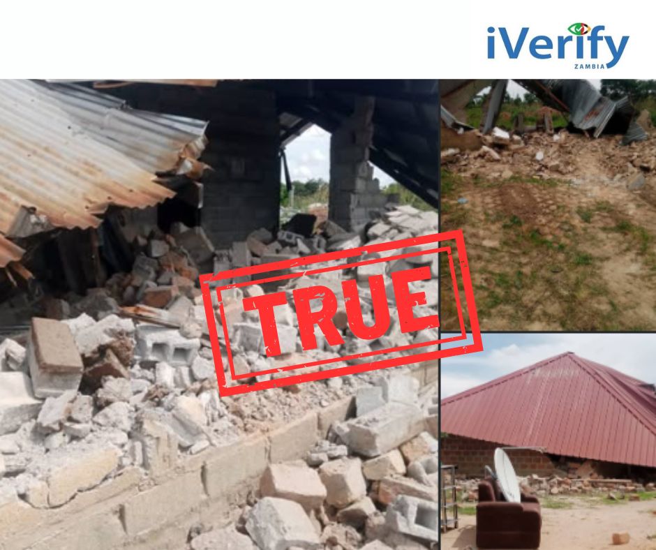 Yes, Chingola Municipal Council demolished houses in Kasompe