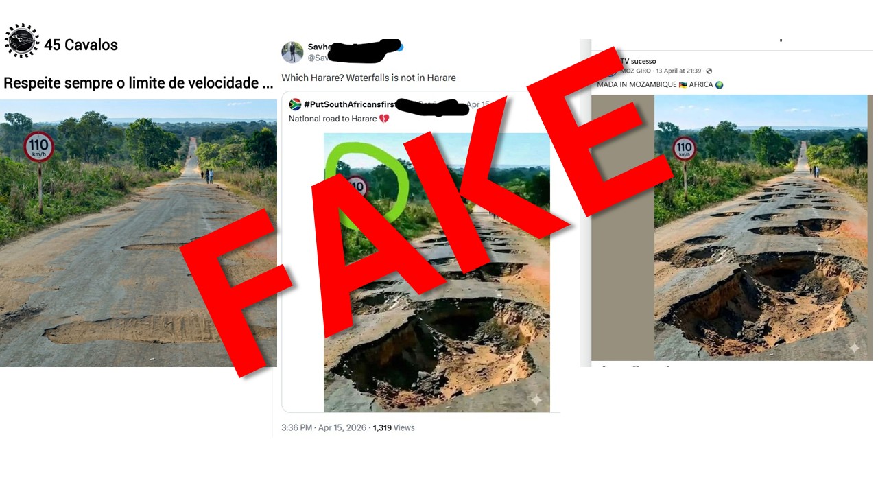 An image circulating on social media claims to show a severely damaged road in Chinsali, prompting calls for urgent action. However, verification reveals the image has been shared in multiple countries with no credible link to Chinsali, making the claim misleading.